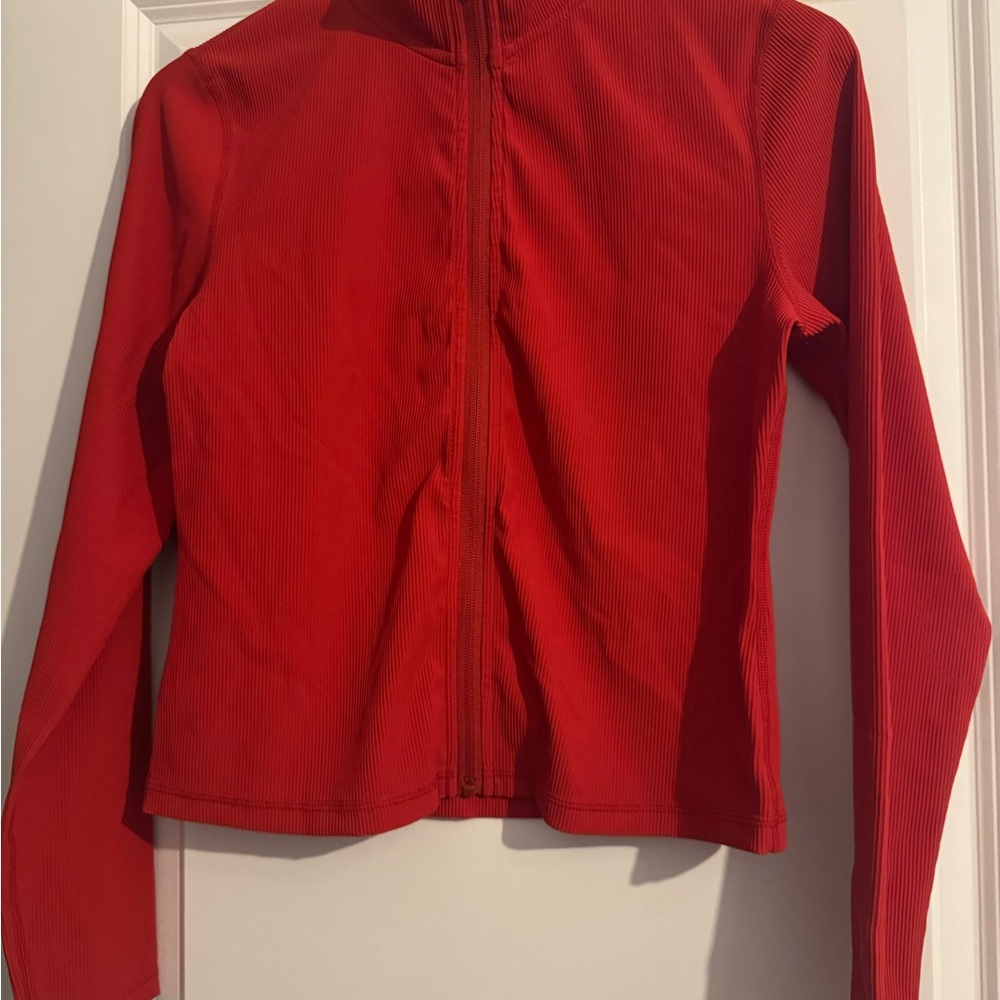 NWOT - Active by Teal Power Full Zip Jacket - Candy Red